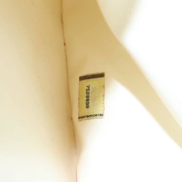 CHANEL Chain Bycy Tote Bag Canvas Plastic Black Clear Silver CC Auth am7247 - Picture 11 of 16